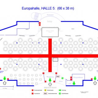 Veranstaltungsräume mieten Niederösterreich - Veranstaltungszentrum Messe Wieselburg - Bestuhlungsplan