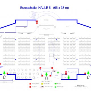 Veranstaltungsräume mieten Niederösterreich - Veranstaltungszentrum Messe Wieselburg - Bestuhlungsplan