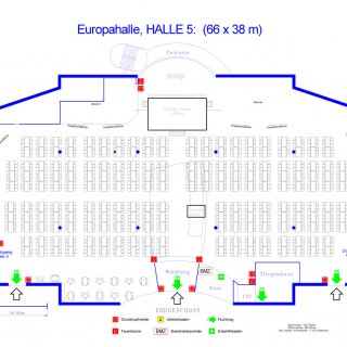 Veranstaltungsräume mieten Niederösterreich - Veranstaltungszentrum Messe Wieselburg - Bestuhlungsplan